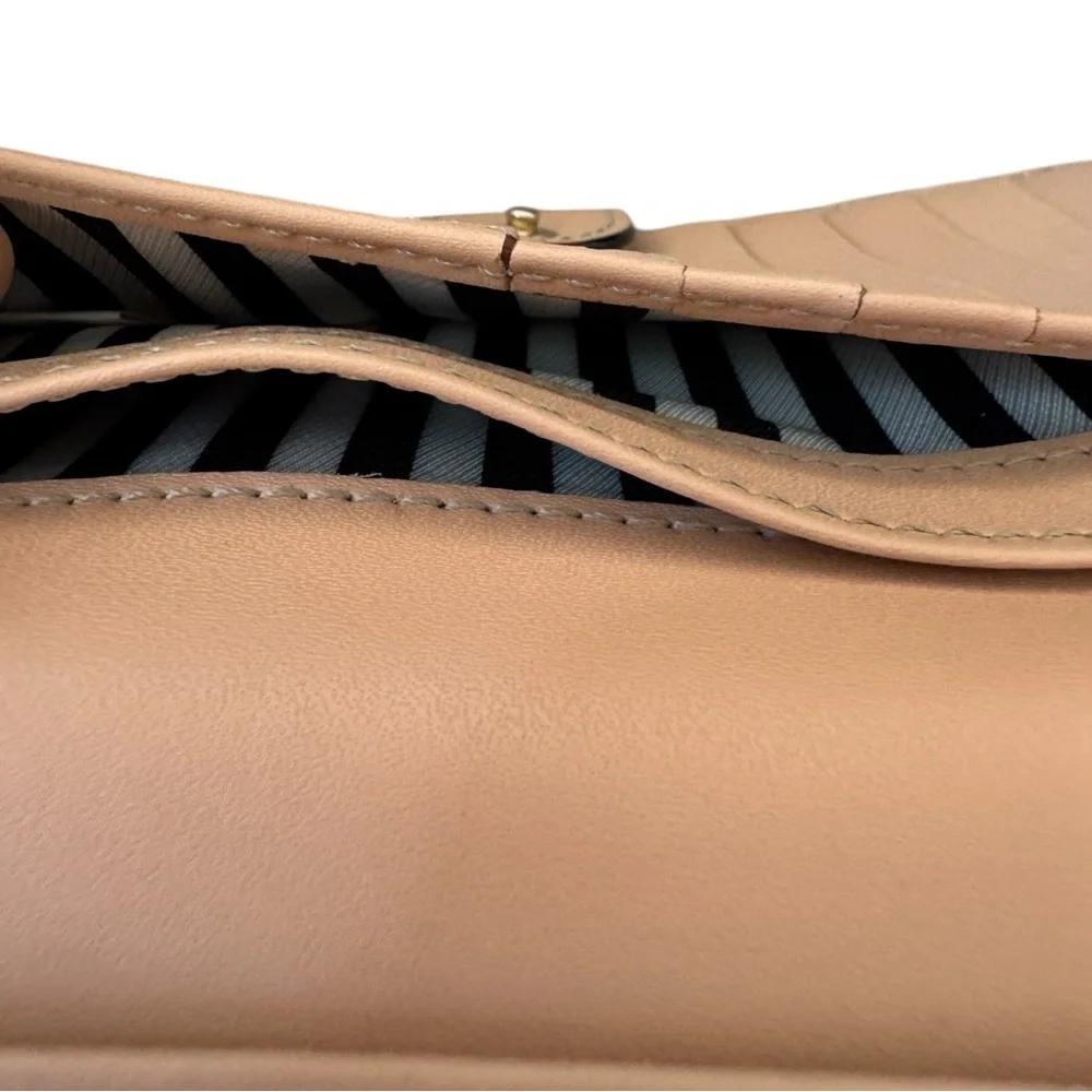 Kate Spade Color Block Slim Wallet Leather Black Cream